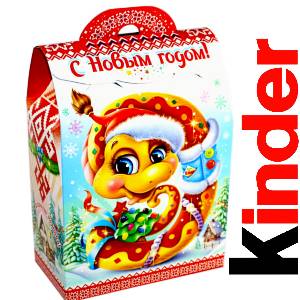 Детский подарок на Новый Год в жестяной упаковке весом 430 грамм по цене 1657 руб в Судогде
