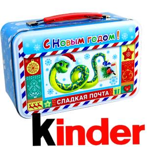 Сладкий подарок на Новый Год в картонной упаковке весом 430 грамм по цене 2136 руб в Судогде