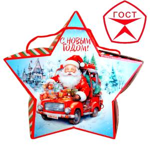 Детский подарок на Новый Год в жестяной упаковке весом 950 грамм по цене 1182 руб в Судогде